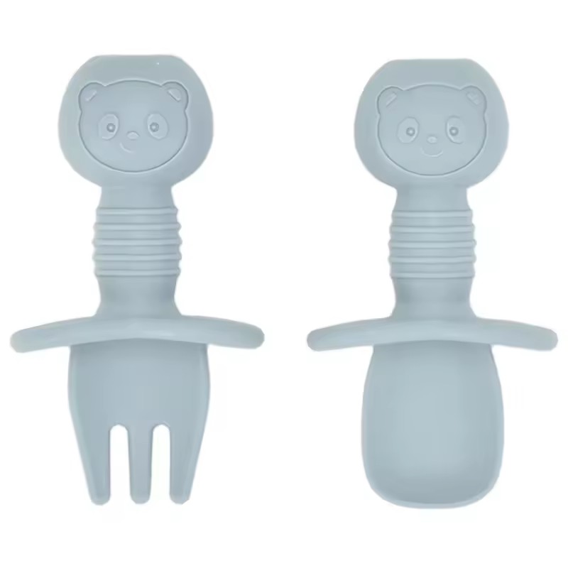 Baby Led Weaning Set - 2pcs Food Grade Children Wooden Handle