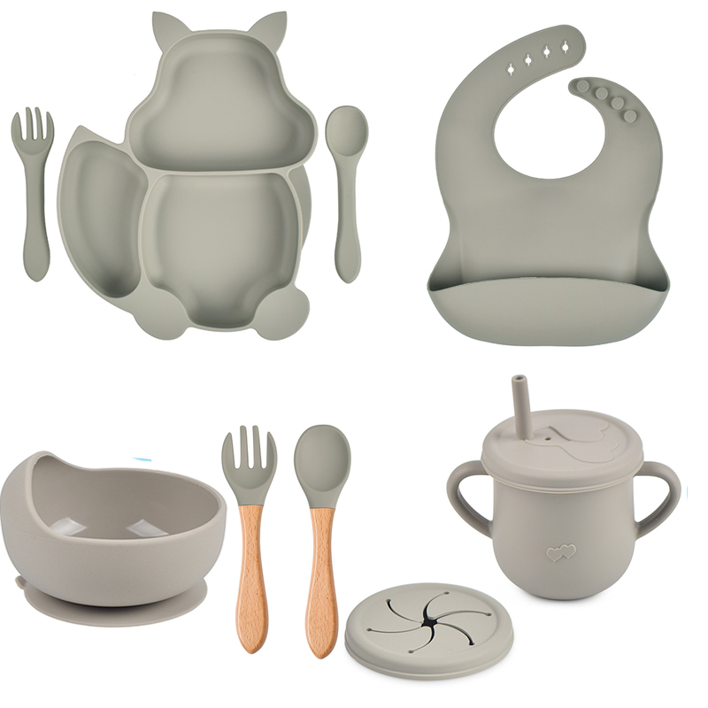 Baby Led Weaning Set - Dinnerware Set Plates and Bowl Baby