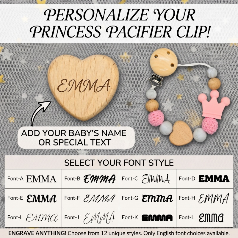 Personalized Baby Pacifier Cli - Baby Teethers ulasan dan harga