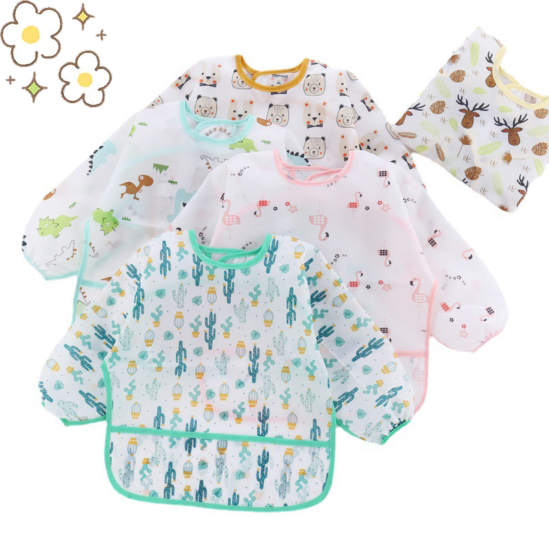 Baby Silicone Cartoon Bib 0-6  - Silicone Baby Bibs ulasan dan harga