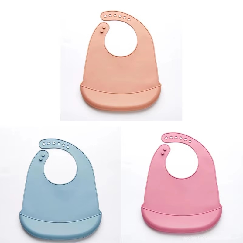 1/3pcs Baby Bib Adjustable Wat - Silicone Baby Bibs ulasan dan harga