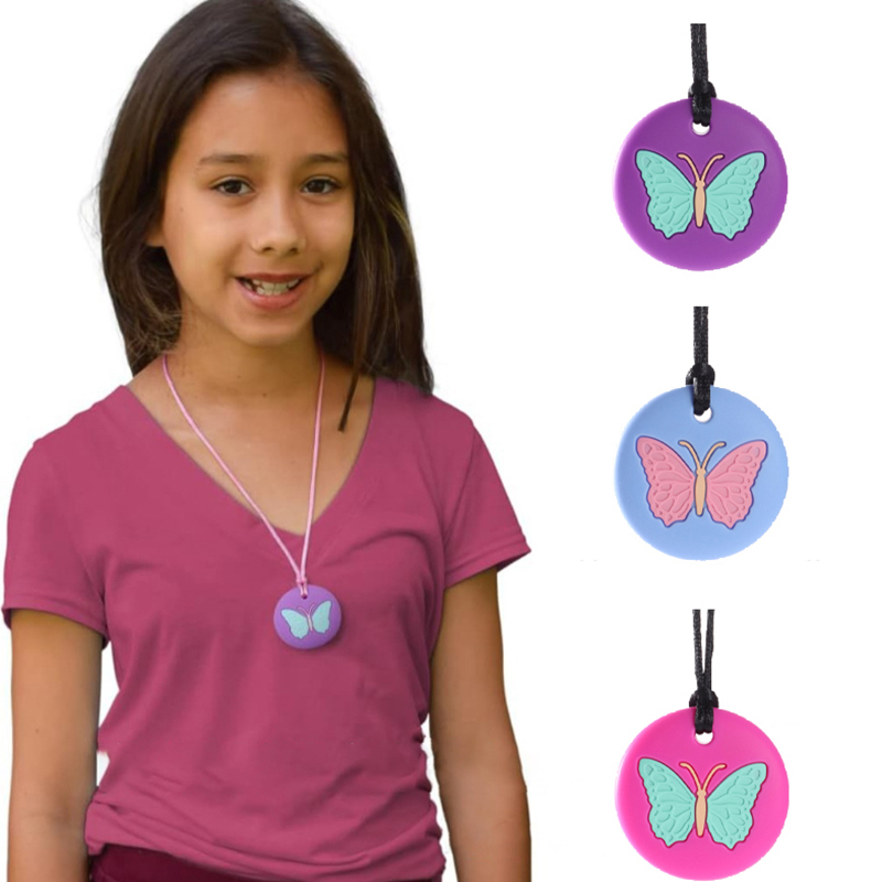 Chewy Necklace Butterfly Shape - Baby Teethers ulasan dan harga