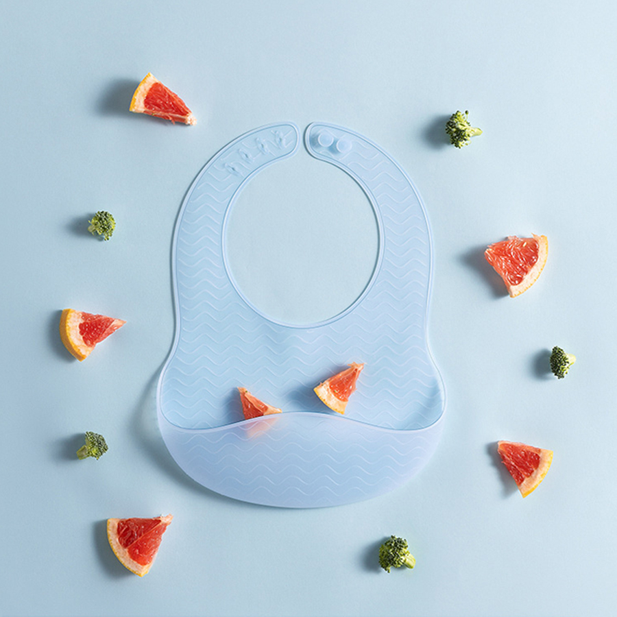 1pc BabySilicone Jelly Bib Ult - Silicone Baby Bibs ulasan dan harga