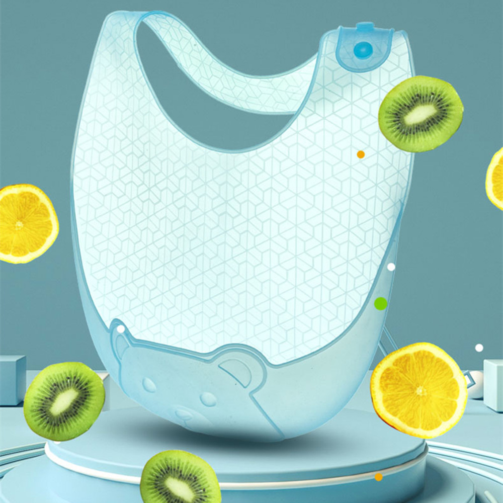Baby eating bib, complementary - Silicone Baby Bibs ulasan dan harga