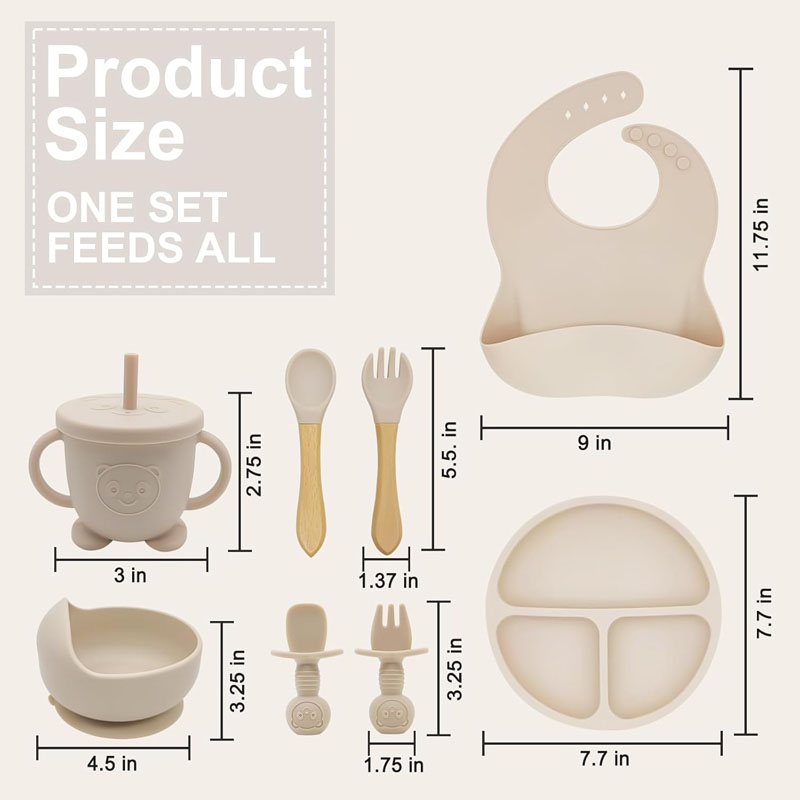 Baby Silicone Tableware Person - Baby Led Weaning Set ulasan dan harga