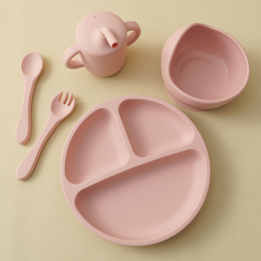 5PCS Baby Silicone Tableware S - Baby Led Weaning Set ulasan dan harga
