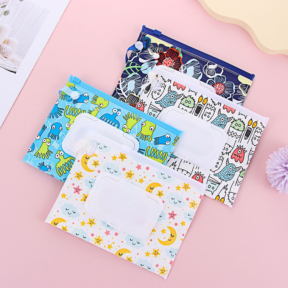 Portable Flip Cover Wet Wipes  - Baby Products Korean ulasan dan harga