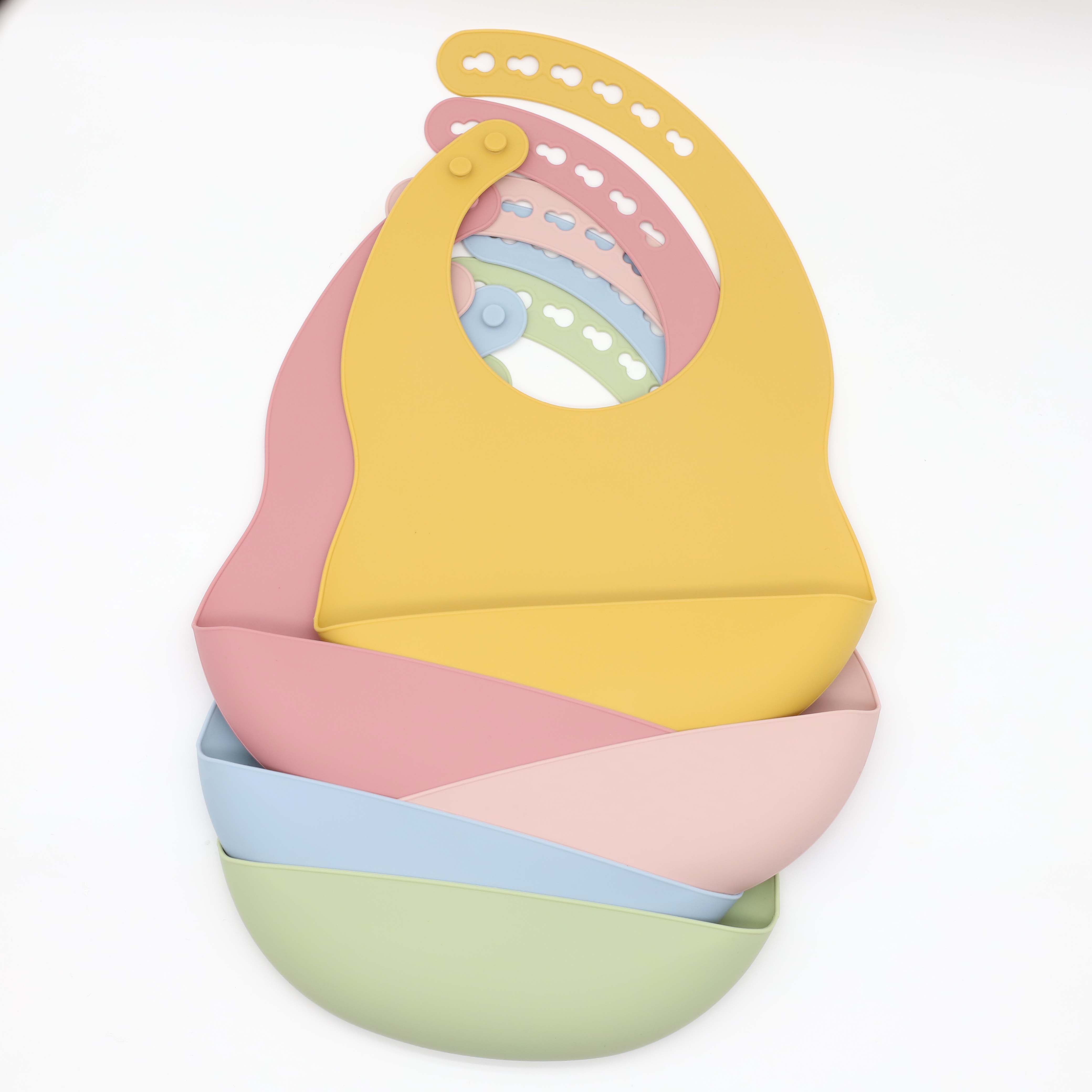 New baby silicone bib with adj - Silicone Baby Bibs ulasan dan harga