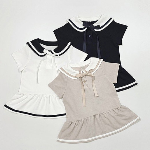 Girl's Baby Collar Dress 2026  - Baby Products Korean ulasan dan harga
