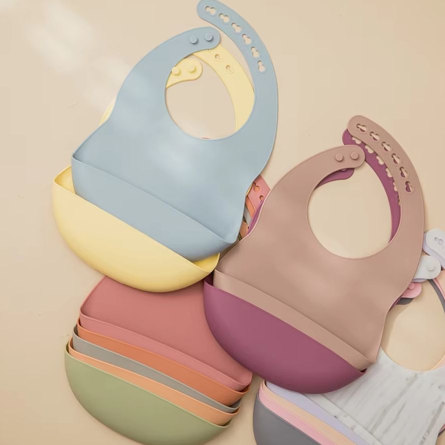 1pc Adjustable Baby Silicone B - Silicone Baby Bibs ulasan dan harga