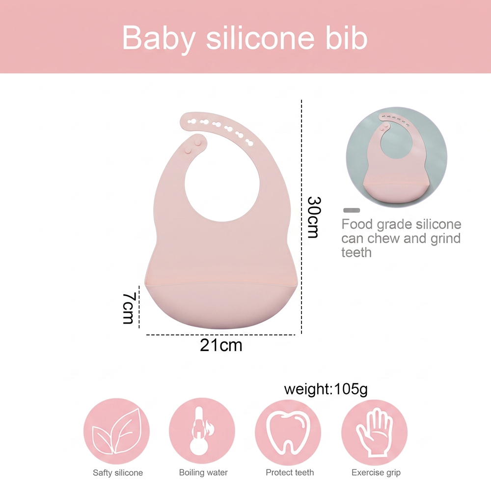 1pc Adjustable Baby Silicone B - Silicone Baby Bibs ulasan dan harga